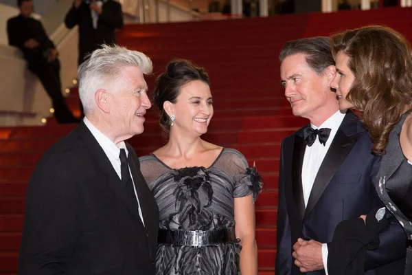 Emily Stofle, David Lynch, Kyle MacLachlan, Desiree Gruber — Stock Photo, Image