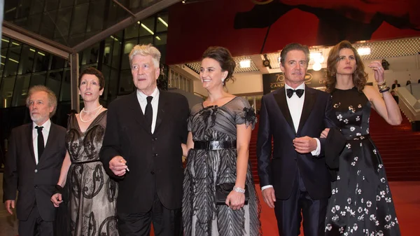 Emily Stofle, David Lynch, Kyle MacLachlan and Desiree Gruber — Stock Photo, Image