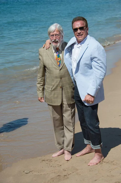 Arnold Schwarzenegger & Jean-Michel Cousteau — Foto de Stock