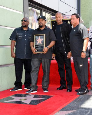 MC Ren, Ice Cube, Dr. Dre & DJ Yella clipart