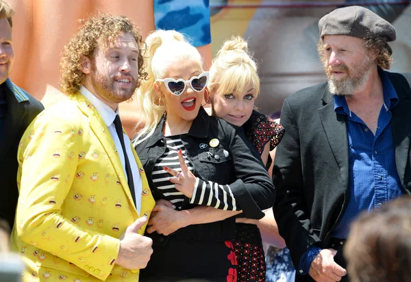 TJ Miller, Christina Aguilera, Anna Faris, Steven Wright — Fotografia de Stock