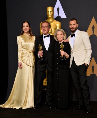 Dakota Johnson, David Wasco, Sandy Reynolds-Wasco & Jamie Dornan