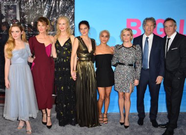 Kathryn Newton, Laura Dern, Nicole Kidman, Shailene Woodley, Zoe Kravitz, Reese Witherspoon, David E. Kelley & Jean-Marc Vallee