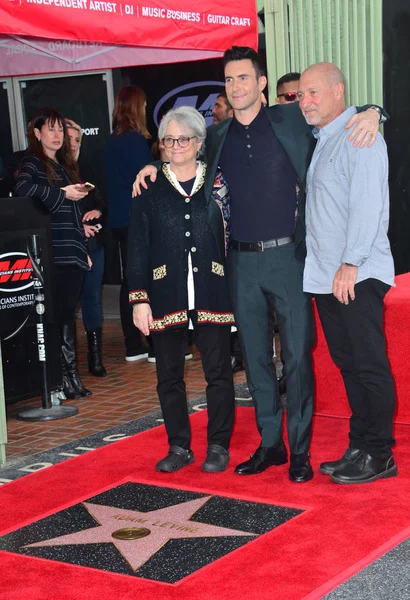 Adam Levine & Parents — Stock Photo, Image