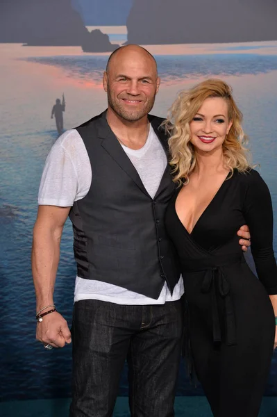 Randy Couture & Mindy Robinson — Stock Photo, Image