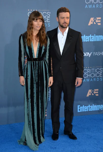 Justin Timberlake e Jessica Biel — Fotografia de Stock