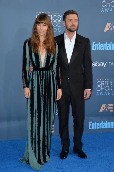 Justin Timberlake & Jessica Biel — Stock fotografie