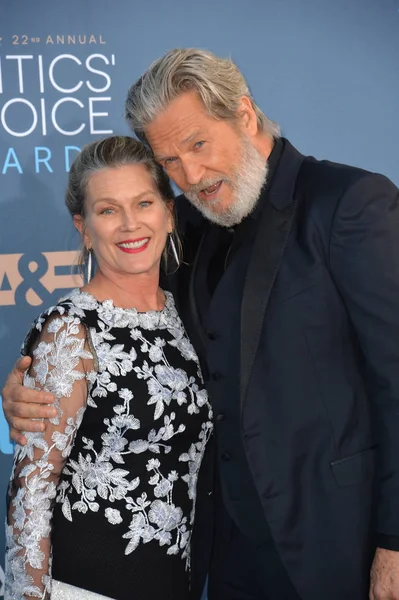 Jeff Bridges y Susan Geston — Foto de Stock