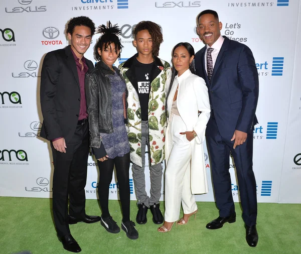 Will Smith & Jada Pinkett Smith & Trey Smith & Willow Smith & Jaden Smith — Stockfoto