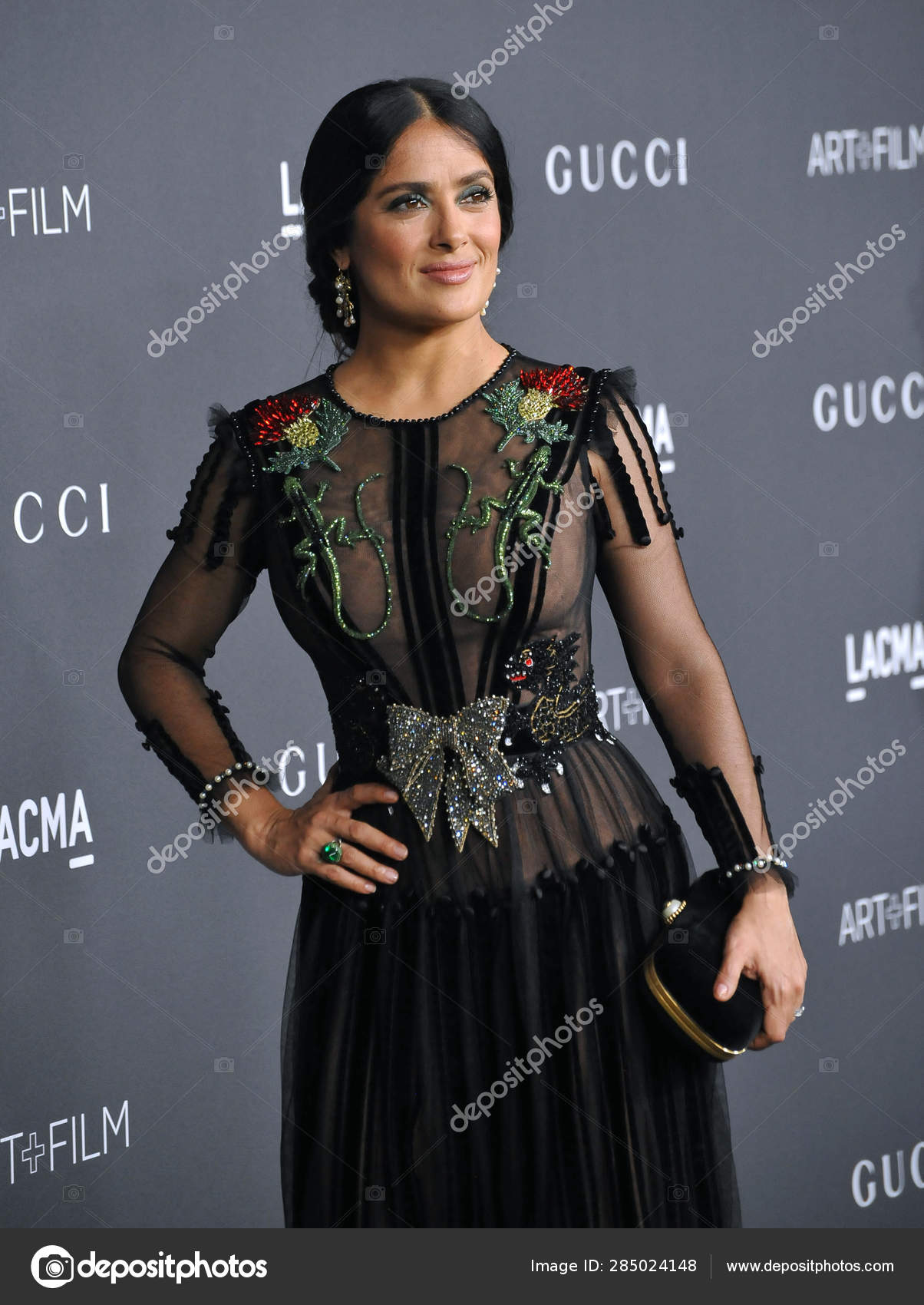 Actress Salma Hayek Her Husband French Editorial Stock Photo - Stock Image