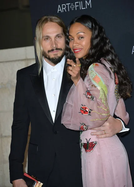 Zoe Saldana & Marco Perego — Foto de Stock