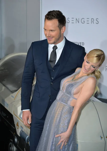 Chris Pratt y Anna Faris — Foto de Stock