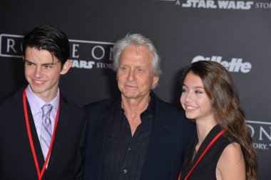 Michael Douglas, Dylan Douglas & Carys Douglas