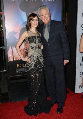 Lily Collins & Warren Beatty