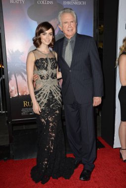 Lily Collins & Warren Beatty