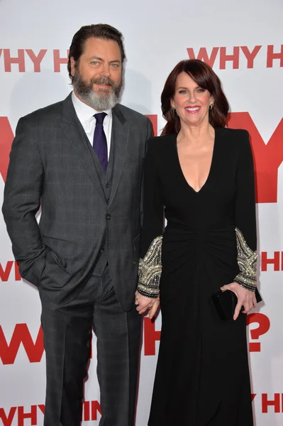 Megan Mullally & Nick Offerman — Fotografia de Stock