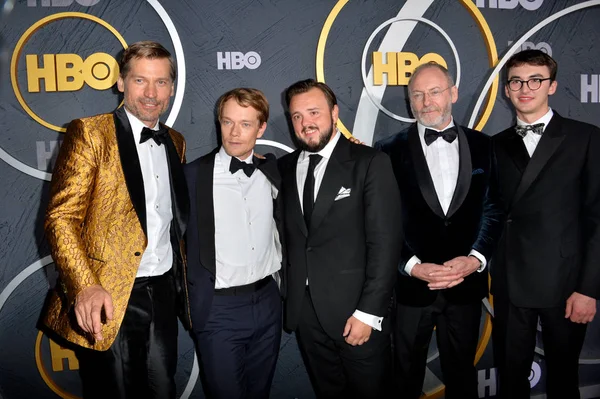 Nikolaj Coster-Waldau, Alfie allen, John Bradley, Liam Cunningham & Isaac Hempstead Wright — Stockfoto