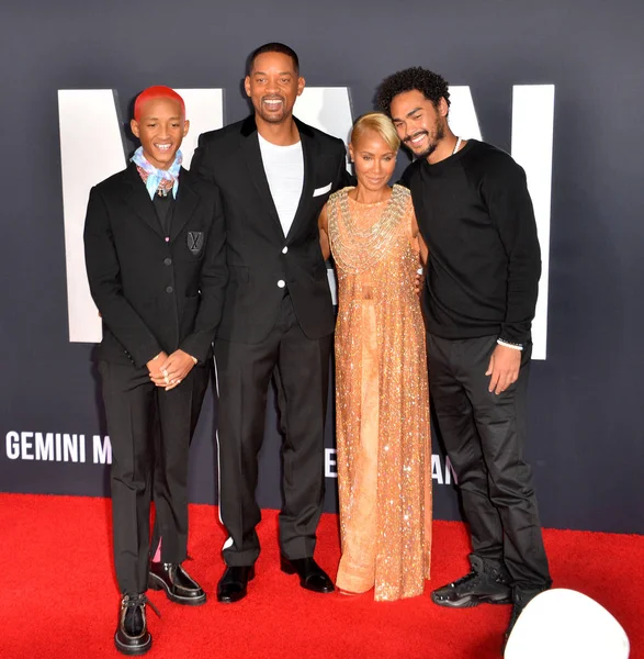 Jaden Smith, Will Smith, Jada Pinkett Smith & Trey Smith — Stock fotografie