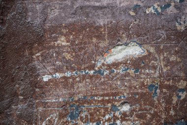 Boya ile kaplı eski bir duvarın dokusu. Bir arka plan görüntüsü