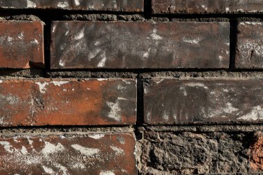 Tuğla duvar dokusu. Duvar arka plan görüntüsü