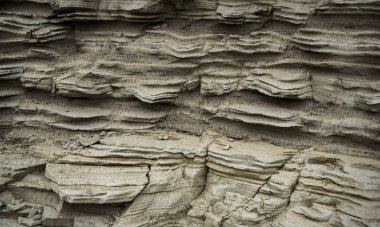 Yıpranmış toprağın dokusu. Kanyon Makro Arka Plan Görüntüsü