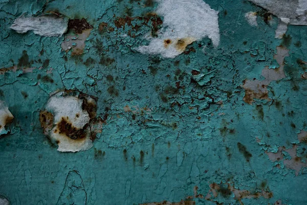Texture d'une vieille surface enduite de peinture fissurée. Image de fond — Photo