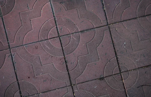 Beschaffenheit Der Mit Gras Bewachsenen Pflasterplatten Hintergrundbild Eines Stratum Stone — Stockfoto