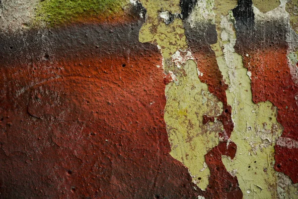 Photo d'un vieux mur de peinture fissuré — Photo