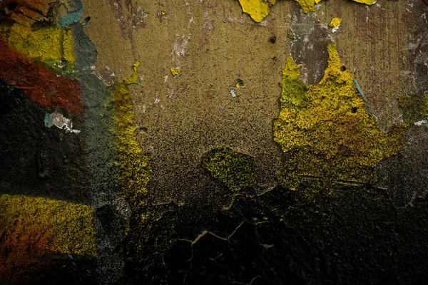 Photo of an old cracked paint wall — Stock Photo, Image