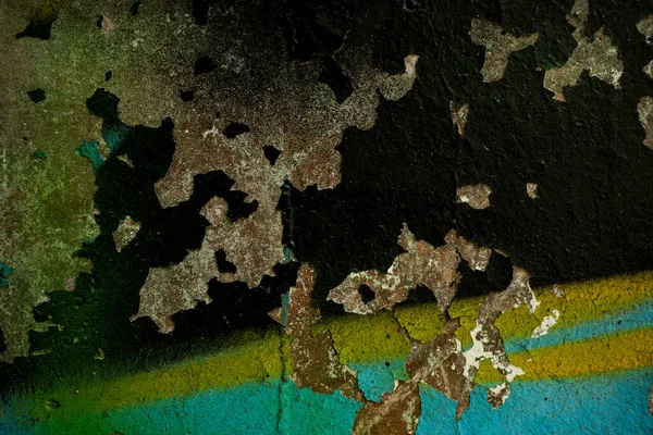 Texture Old Concrete Wall Covered Paint Texture Cracked Old Paint — Stock Photo, Image