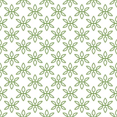 Minimalist yaprakları vektör Dikişsiz deseni