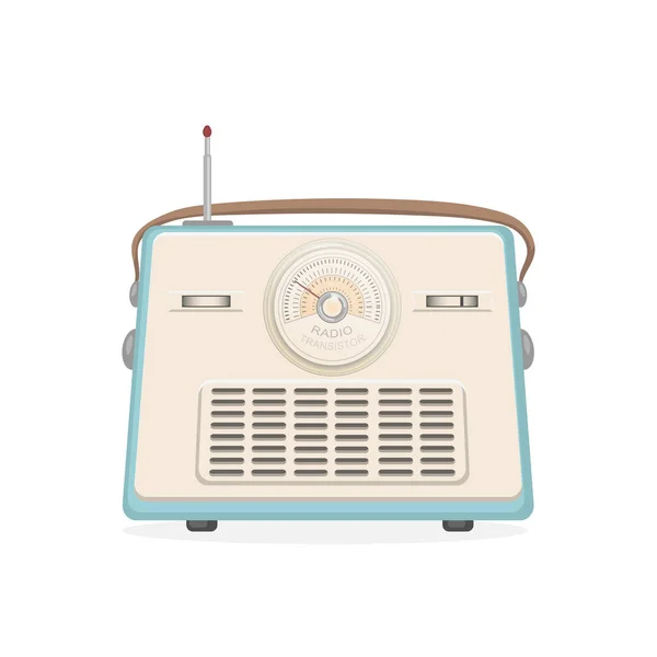 Radio Flat Illustration Radio Vector Icon — Stock Vector