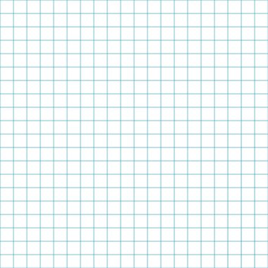 Şebeke kağıdı. Mavi grafikli soyut kare arkaplan. Okul için geometrik şablon, duvar kağıdı, doku, defter. Şeffaf arkaplanda boş sıralanmış izole edilmiş. 