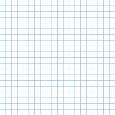 Şebeke kağıdı. Mavi grafikli soyut kare arkaplan. Okul için geometrik şablon, duvar kağıdı, doku, defter. Şeffaf arkaplanda boş sıralanmış izole edilmiş. 