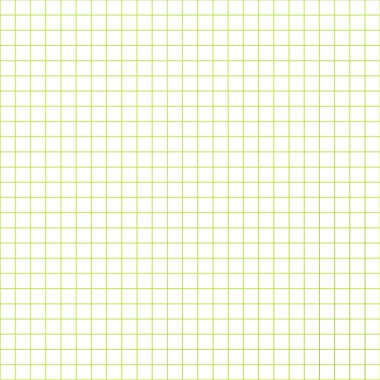 Şebeke kağıdı. Soyut kare arkaplan ve yeşil grafik. Okul için geometrik şablon, duvar kağıdı, doku, defter. Şeffaf arkaplanda boş sıralanmış izole edilmiş.