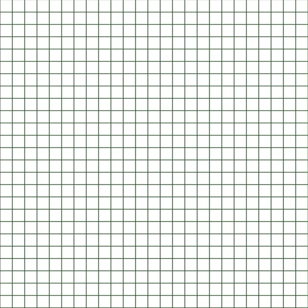Rutnät Papper Abstrakt Kvadrat Bakgrund Med Grön Graf Geometriskt Mönster — Stock vektor