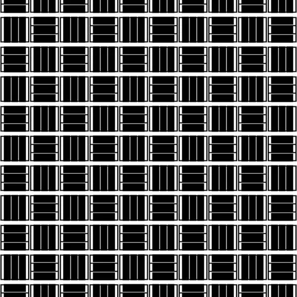 Abstraktní Geometrický Černobílý Bezešvý Vzor Pro Webové Stránky Textury Pohlednice — Stockový vektor
