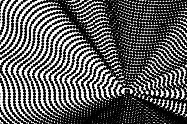 Popüler sanatlar arka planda. Geometrik vintage monokrom soluk duvar kağıdı. Yarı ton siyah beyaz geometrik tasarım. Pop sanat baskısı. Geriye dönük desen. Çizgi roman kapağı. 90 'lar tarzı.