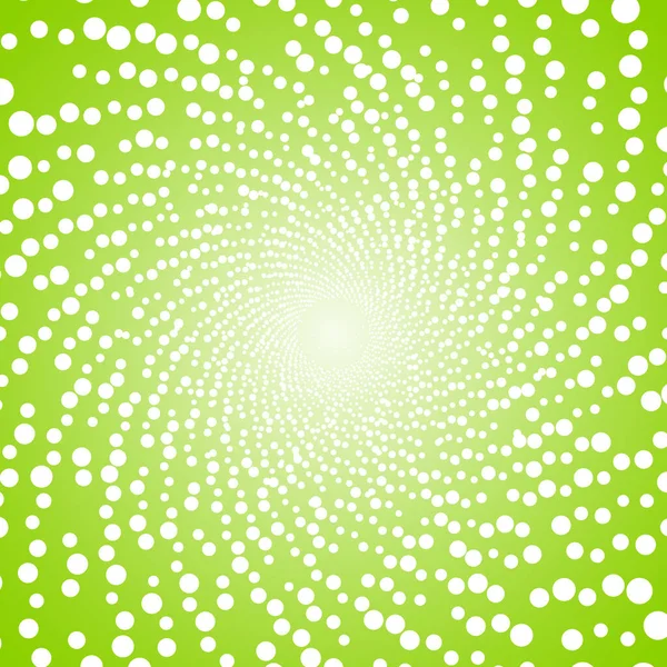 Πόλα Κουκίδες Πράσινο Φόντο Εικονογράφηση Διανύσματος Μισού Μέτρου Γεωμετρικό Μονοχρωματικό — Διανυσματικό Αρχείο