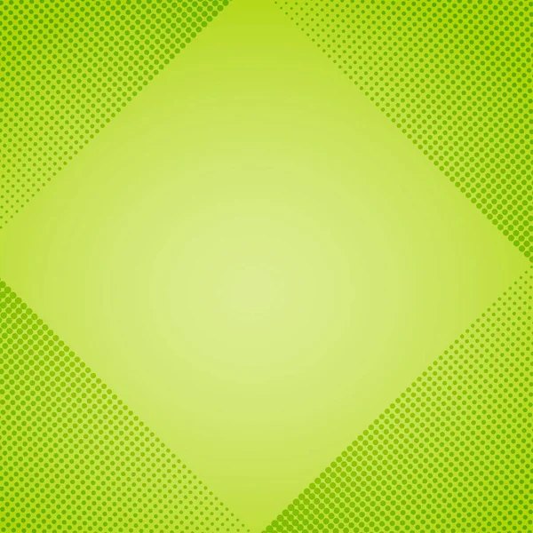 Polka Tečkuje Zelené Pozadí Vektorová Půltónová Ilustrace Geometrický Monochromatický Tečkovaný — Stockový vektor