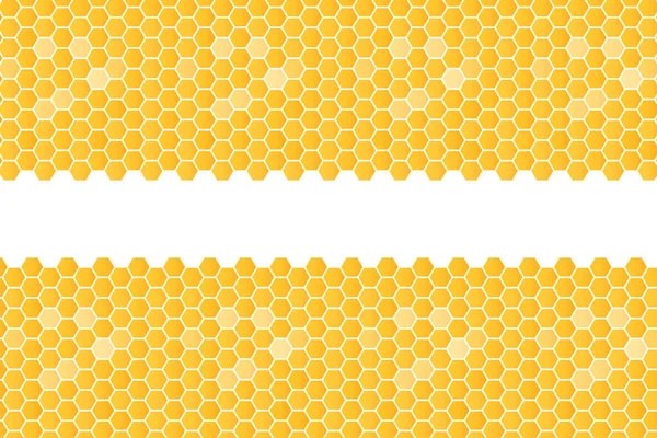 ハニカム形状のオレンジと黄色の背景 ベクトルイラスト 招待状 ポスター カード バナー お知らせなどのテンプレートデザイン 寄席風 — ストックベクタ