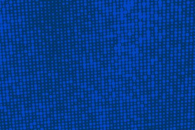 Pop Art Colory çizgi roman kapağı. Puantiyeli mavi arka plan. Çizgi film komik retro desen. Vektör yarım ton çizimi. 90 'lar tarzı. Poster, kart, el ilanı için şablon tasarımı.