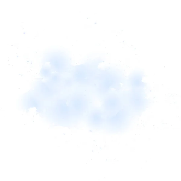 Aquarellblauer Schmierfilm Auf Weißem Hintergrund Vektor Illustration Für Web Vorlage — Stockvektor