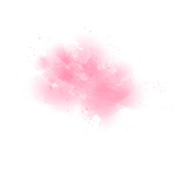 Aquarell Rosa Schmiererei Auf Weißem Hintergrund Vektor Illustration Für Web — Stockvektor