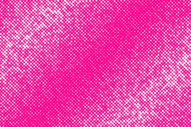 Pop Art Colory çizgi roman kapağı. Puantiyeli beyaz ve pembe arkaplan. Çizgi film komik retro desen. Vektör yarım ton çizimi. 90 'lar tarzı. Poster, kart, el ilanı için şablon tasarımı.