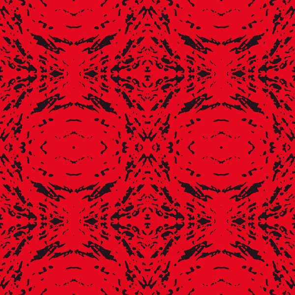 Абстрактный Черный Красный Фон Граненым Ручным Элементом Геометрический Бесшовный Узор — стоковый вектор