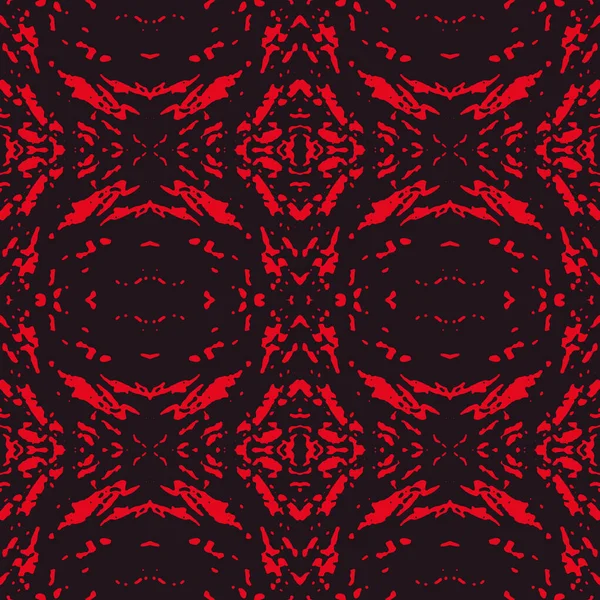 Fondo Negro Rojo Abstracto Con Elemento Grunge Dibujado Mano Patrón — Archivo Imágenes Vectoriales