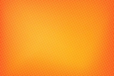 Pop Art Colory çizgi roman kapağı. Puantiyeli turuncu ve sarı arkaplan. Çizgi film komik retro desen. Vektör yarım ton çizimi. 90 'lar tarzı. Poster, kart, el ilanı için şablon tasarımı.