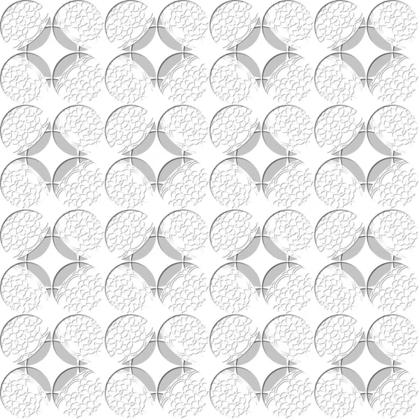 Arabic Arabesque Seamless Pattern Gray White Background Design Greeting Card — Stock Vector