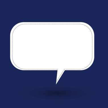 Siyah ve beyaz el yazması konuşma balonu. Çizgi film Vektör illüstrasyonu. Şeffaf renk arkaplanında izole edilmiş. Pencere bulutu.